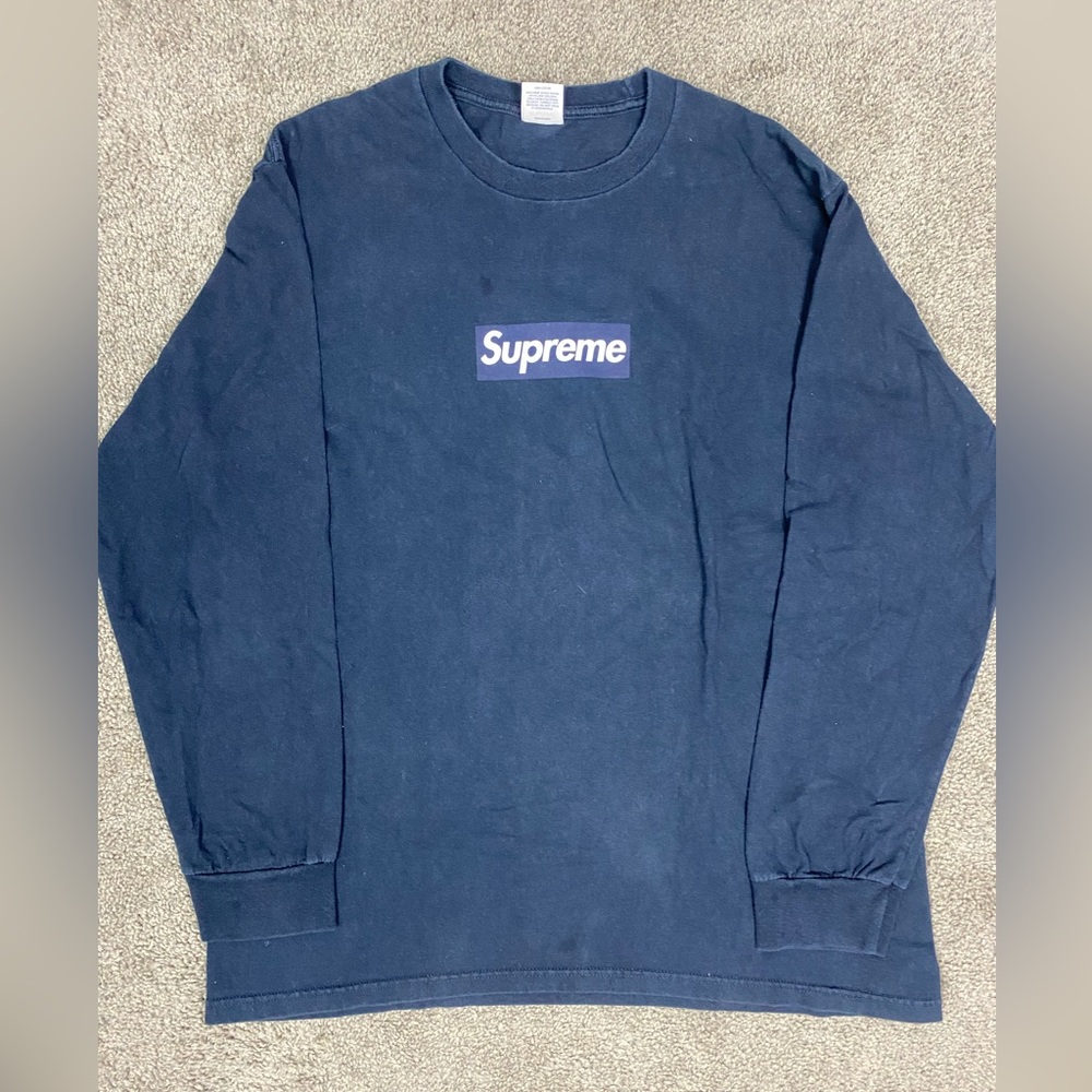 Supreme navy‎ bogo l/s 2020
